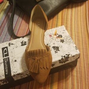 Suede flats